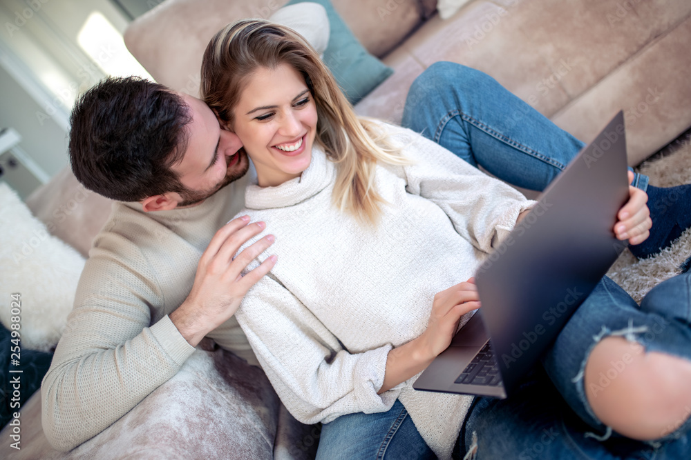 Couple at home Couple at home