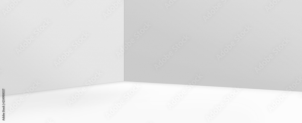 Empty corner with blue walls and floor. Empty room studio gradient used for background and display your product. 3d illustration Empty corner with blue walls and floor. Empty room studio gradient used for background and display your product. 3d illustration