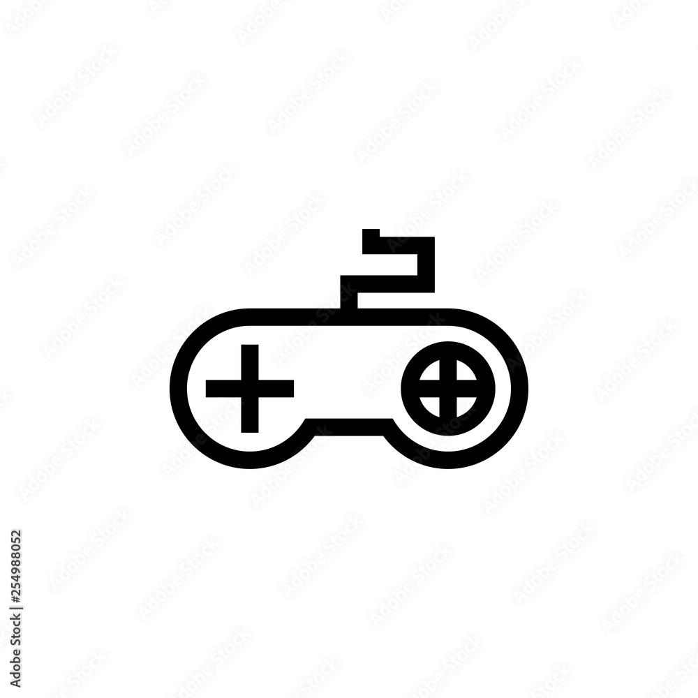 Joystick icon. Game console controller sign