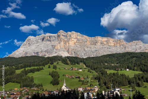 Fotografie Sasso di Santa Croce in eastern Dolomites, Badia valley, South Tyrol, Italy