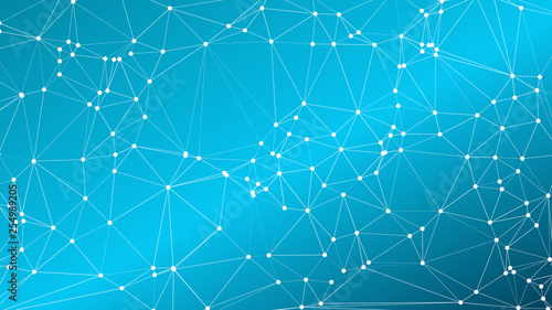 Algorithm creative illustration, vector lines connections