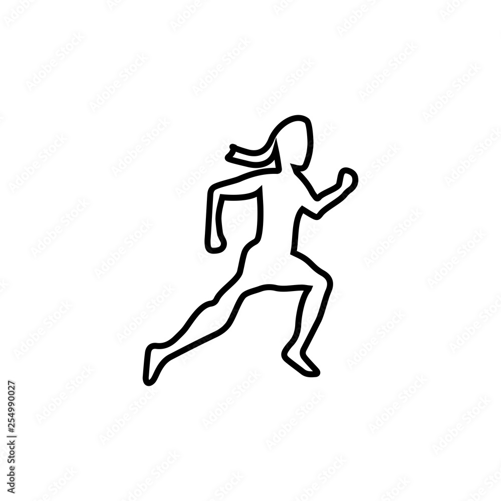 Runner icon. Running sport sign