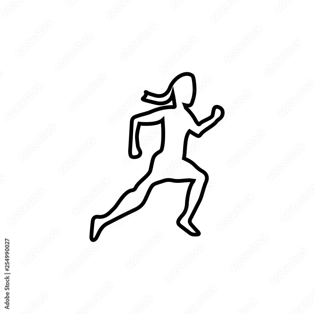 Runner icon. Running sport sign Runner icon. Running sport sign