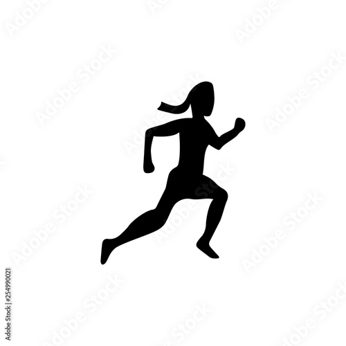 Runner icon. Running sport sign