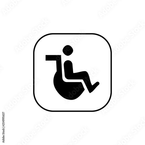 Invalid icon. Human disable sign