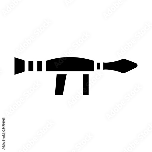 Bazooka icon. Gun store sign.
