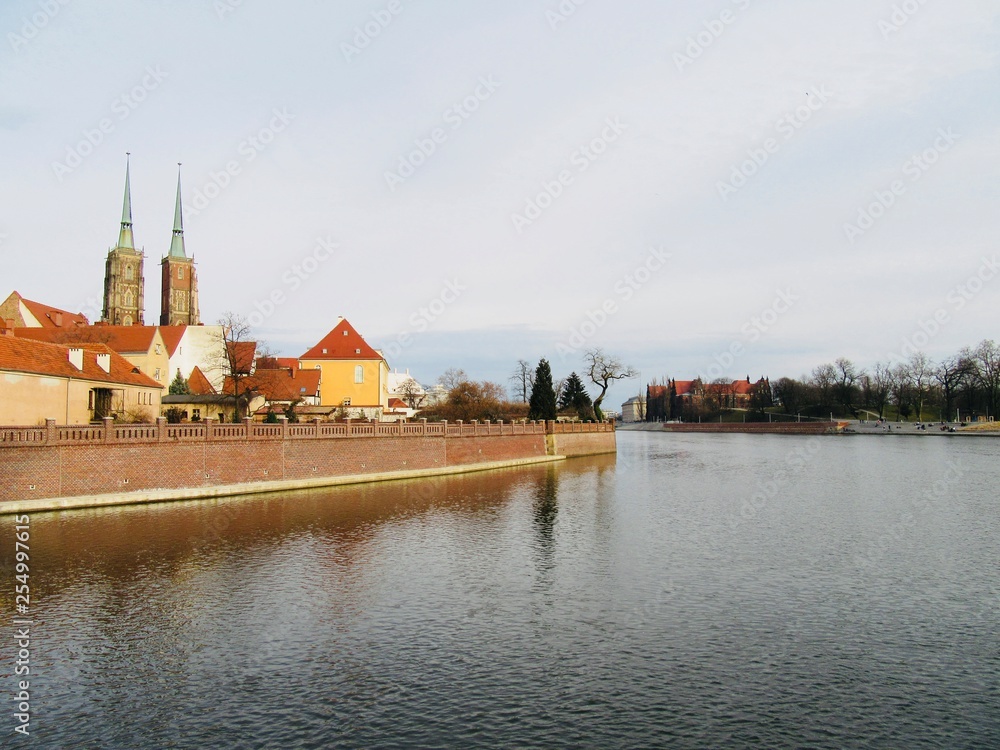 Fototapeta premium Breslau (Wroclaw) im Frühling