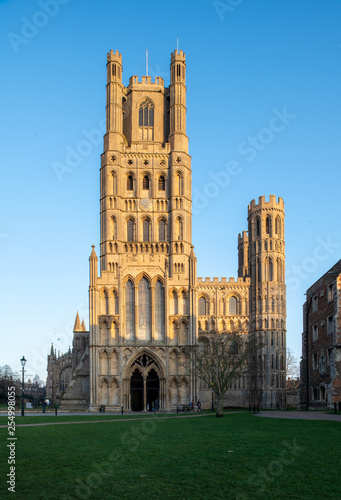 Ely Cathedral, a 10th century cathedral at Ely, Cambridgeshire, UK 