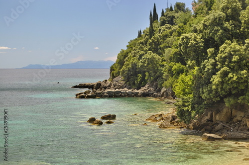 Coast in Lichnos, Greece