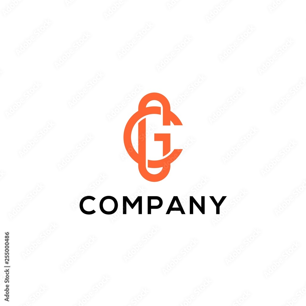 letter cg initial logo design letter cg initial logo design