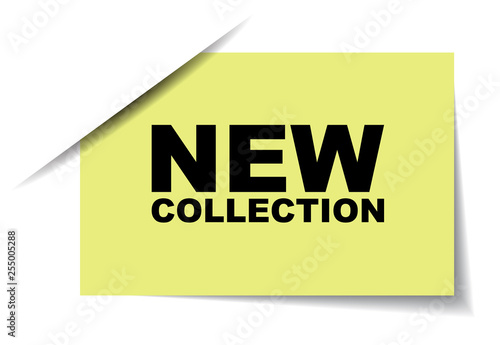 yellow vector banner new collection