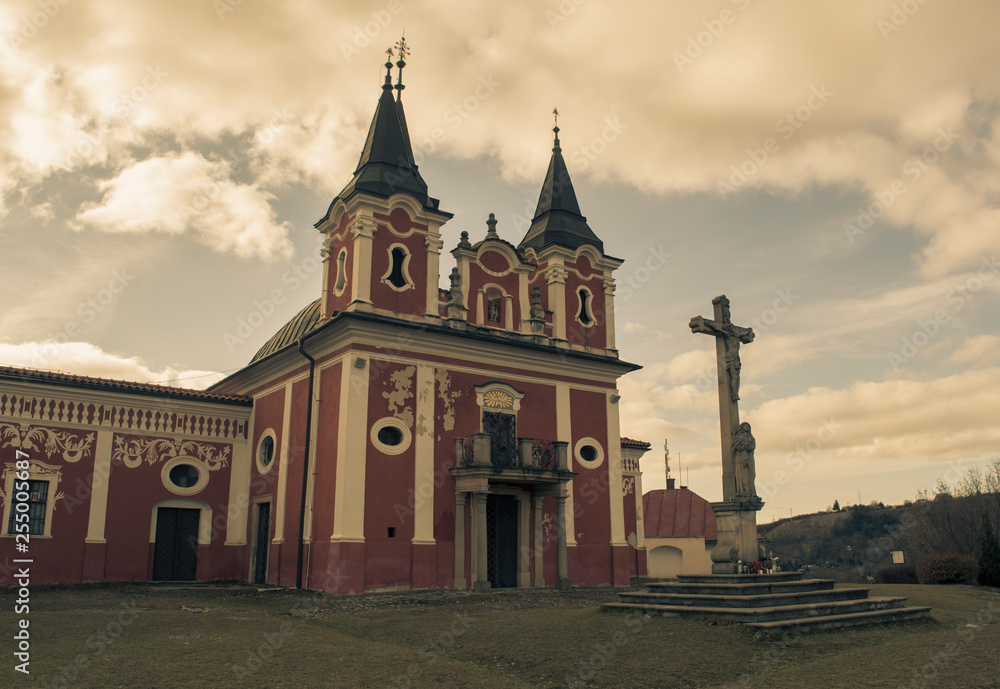 Naklejka premium Chapel on Calvary Hill in Presov, Slovakia