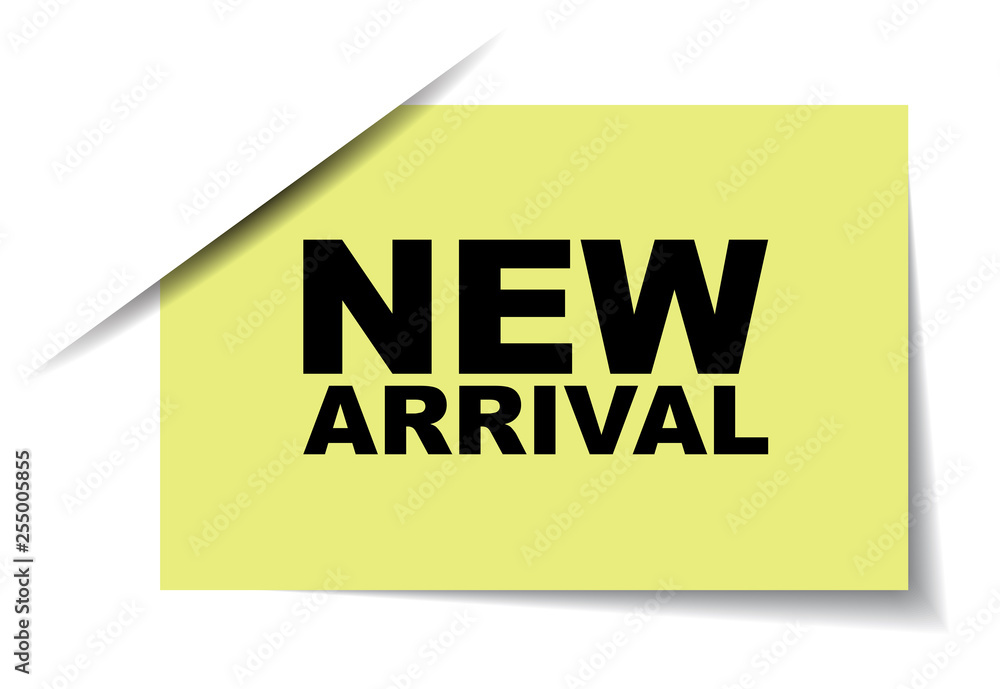 yellow vector banner new arrival yellow vector banner new arrival