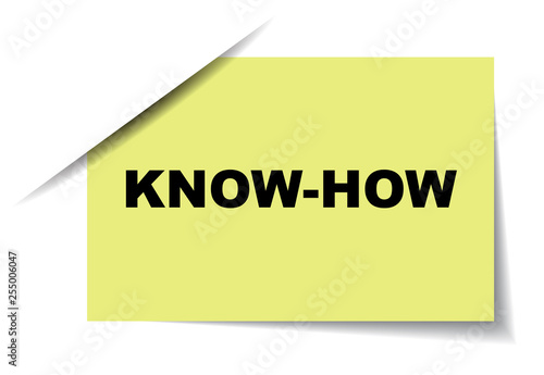 yellow vector banner know how