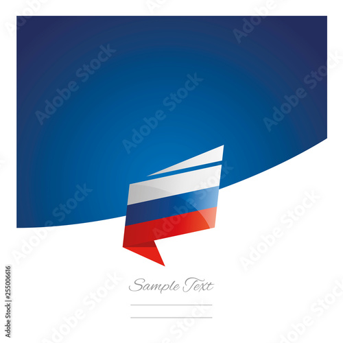Free Download New abstract Russia flag origami blue background vector - GFXLoad
