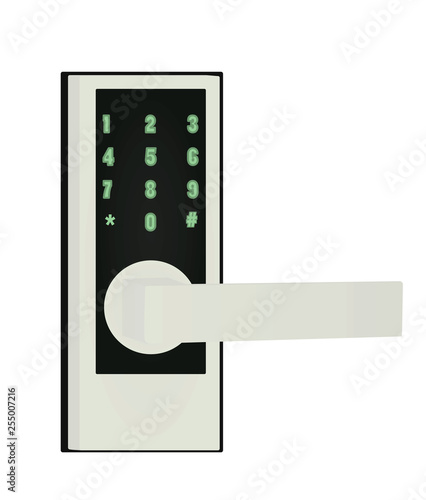 Digital lock. vector illustration