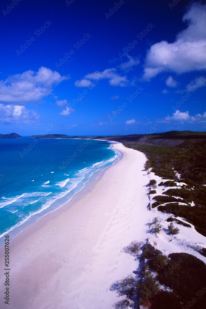 Australia: Aerial of Port Elisabeth Beach in the north of Queensland