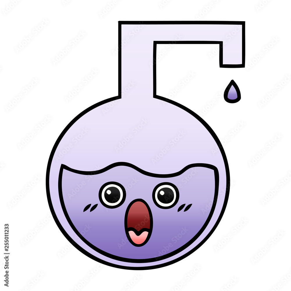 gradient shaded cartoon science experiment gradient shaded cartoon science experiment