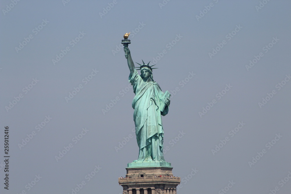 Liberty Monument, Hudson River, New York, Estatua de la Libertad sobre el rio Hudson en New York