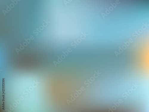 Abstract ocean aqua gradient background. Blue blur water backdrop. Vector illustration for design mesh.