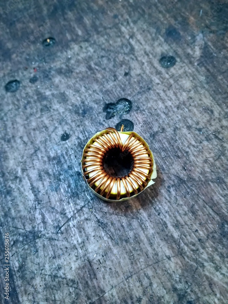 copper wire on the table