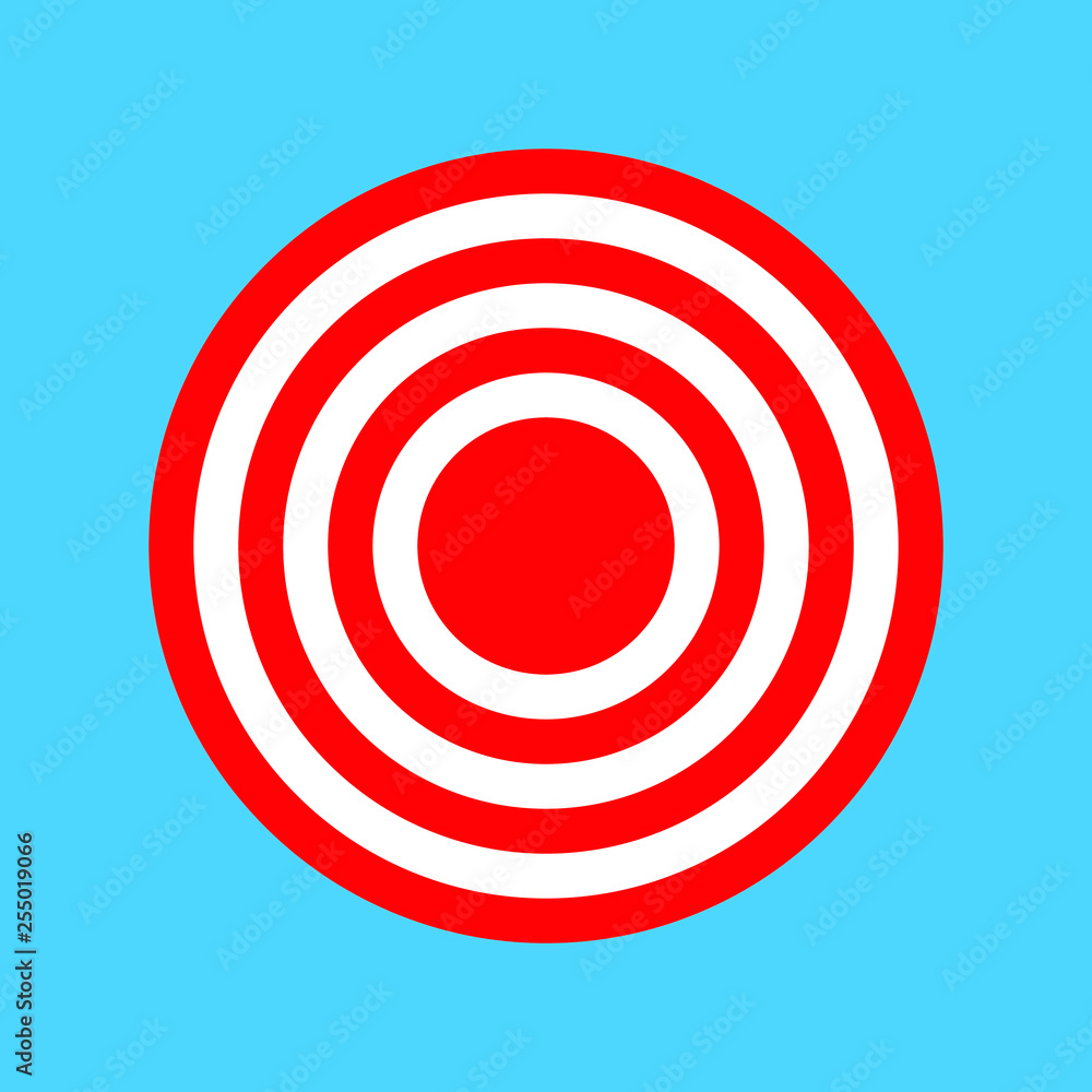 Bullseye target or arrow target flat vector icon for apps and websites Bullseye target or arrow target flat vector icon for apps and websites