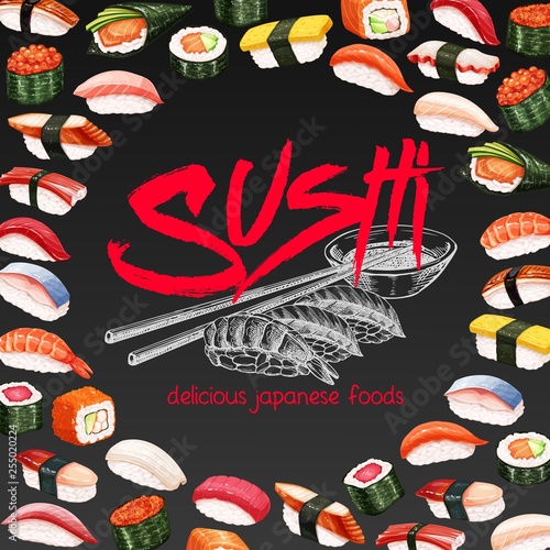 japanese sushi roll