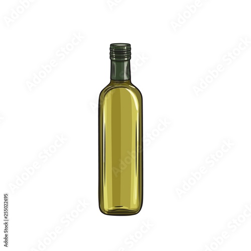 glass bottle olive oil