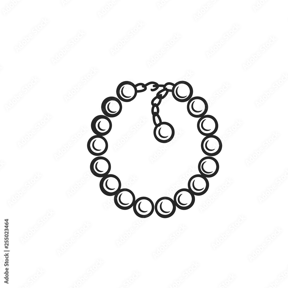Obraz premium jewelry bracelet outline