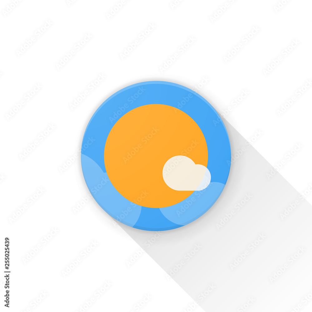Weather Sunny Adaptive icon Material Design illustration Weather Sunny Adaptive icon Material Design illustration