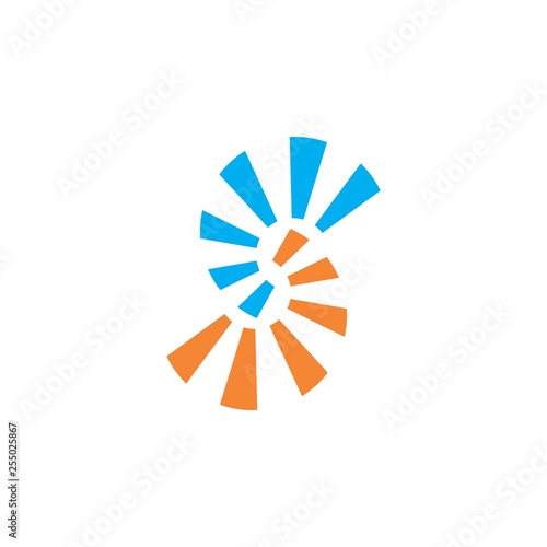 S letter or CD letter logo design