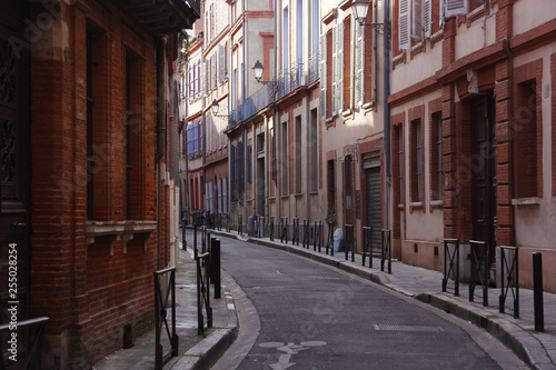 Small street in Toulouse  France 
