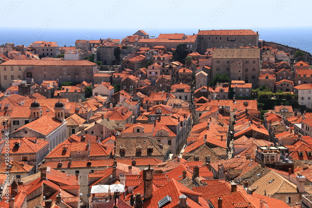 クロアチア　中世海洋都市ドブロヴニク　旧市街　城壁巡り