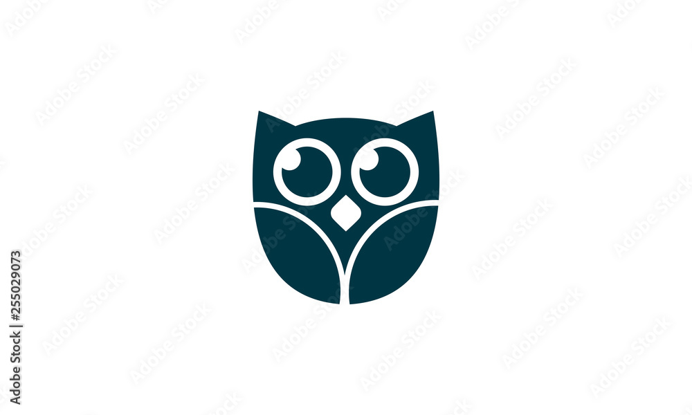 Naklejka logo owl bird