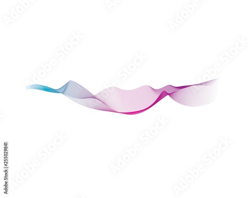 Wave line illustration design