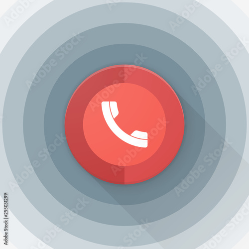 Contact Call Phone button Adaptive icon Material Design illustration