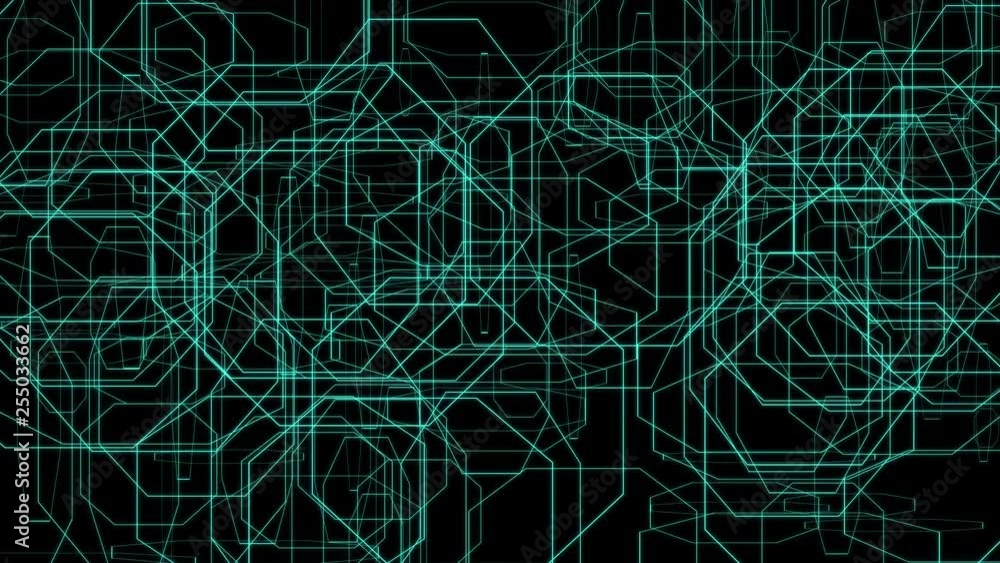 Abstract Looped Glowing Shape Outlines Animated Background 13 Abstract Looped Glowing Shape Outlines Animated Background 13
