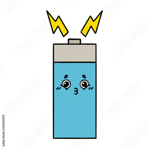 cute cartoon battery