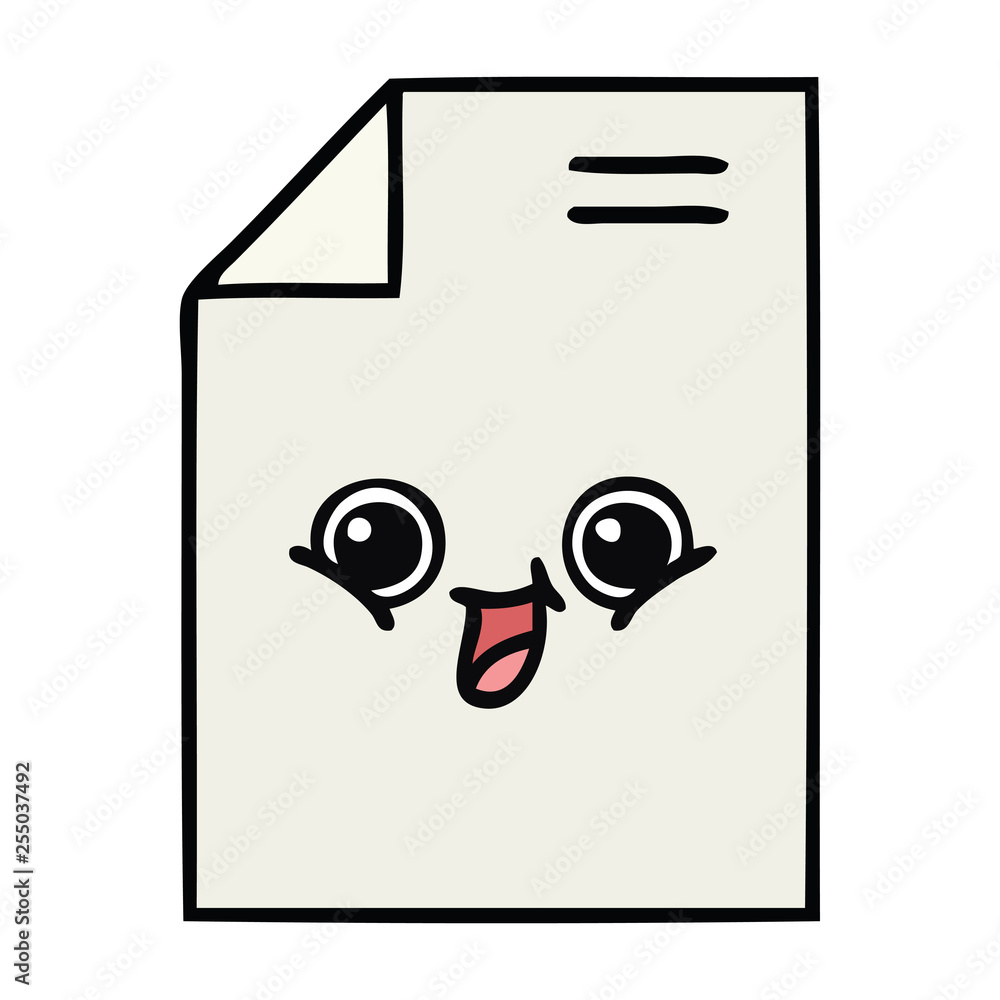 cute cartoon sheet of paper cute cartoon sheet of paper