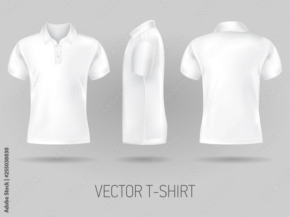 White t shirt polo cheap