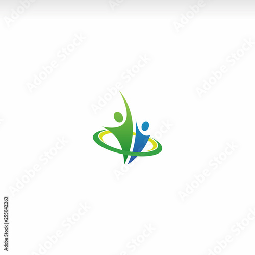 healthy life, psychologist, human logo vector