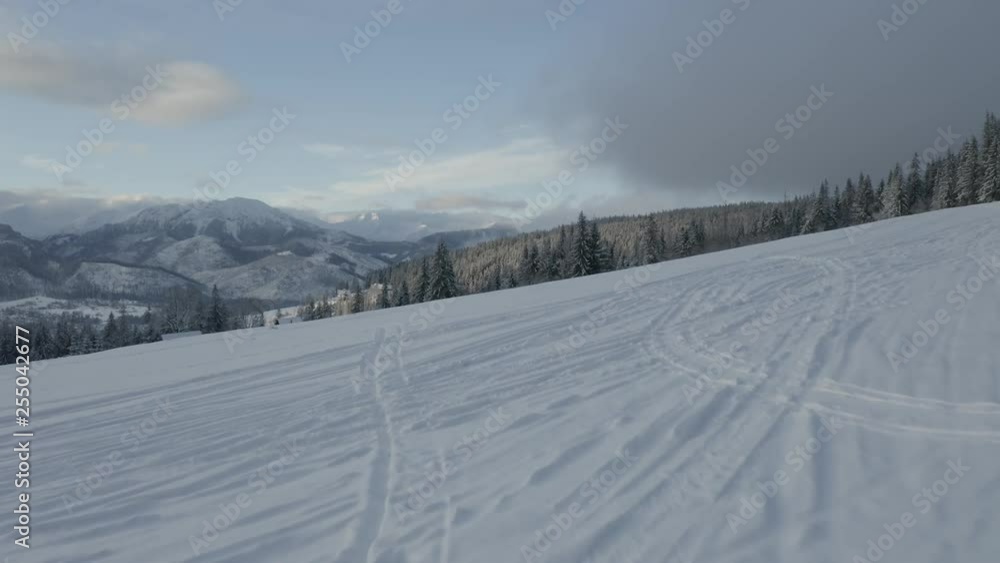 a drone departure in zakopane
