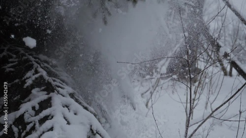 slow motion snow moving photo