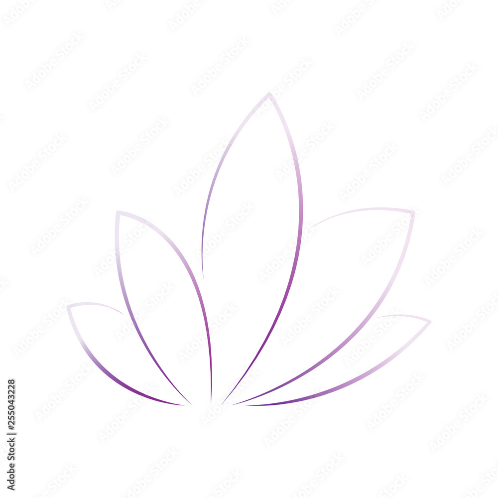 Isolated lotus flower icon. Spa logo. Vector illustration design Isolated lotus flower icon. Spa logo. Vector illustration design