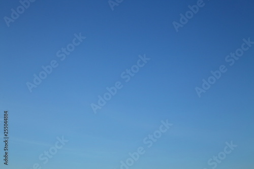 clear blue sky in the morning day