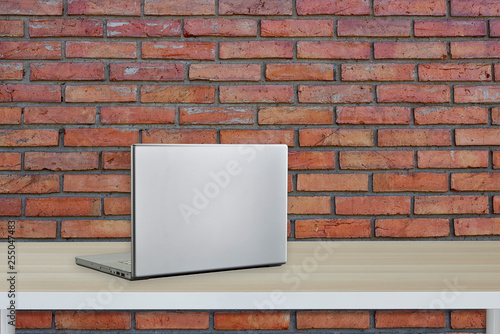 Wallpaper Mural Computer with black screen on office table Torontodigital.ca