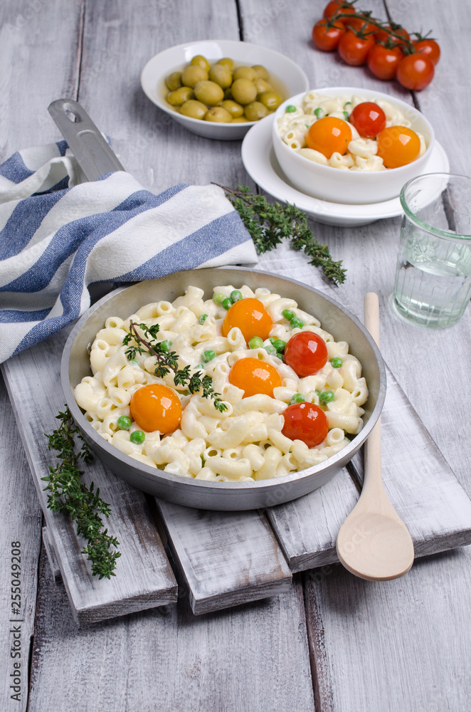Traditional pasta with vegetables Traditional pasta with vegetables