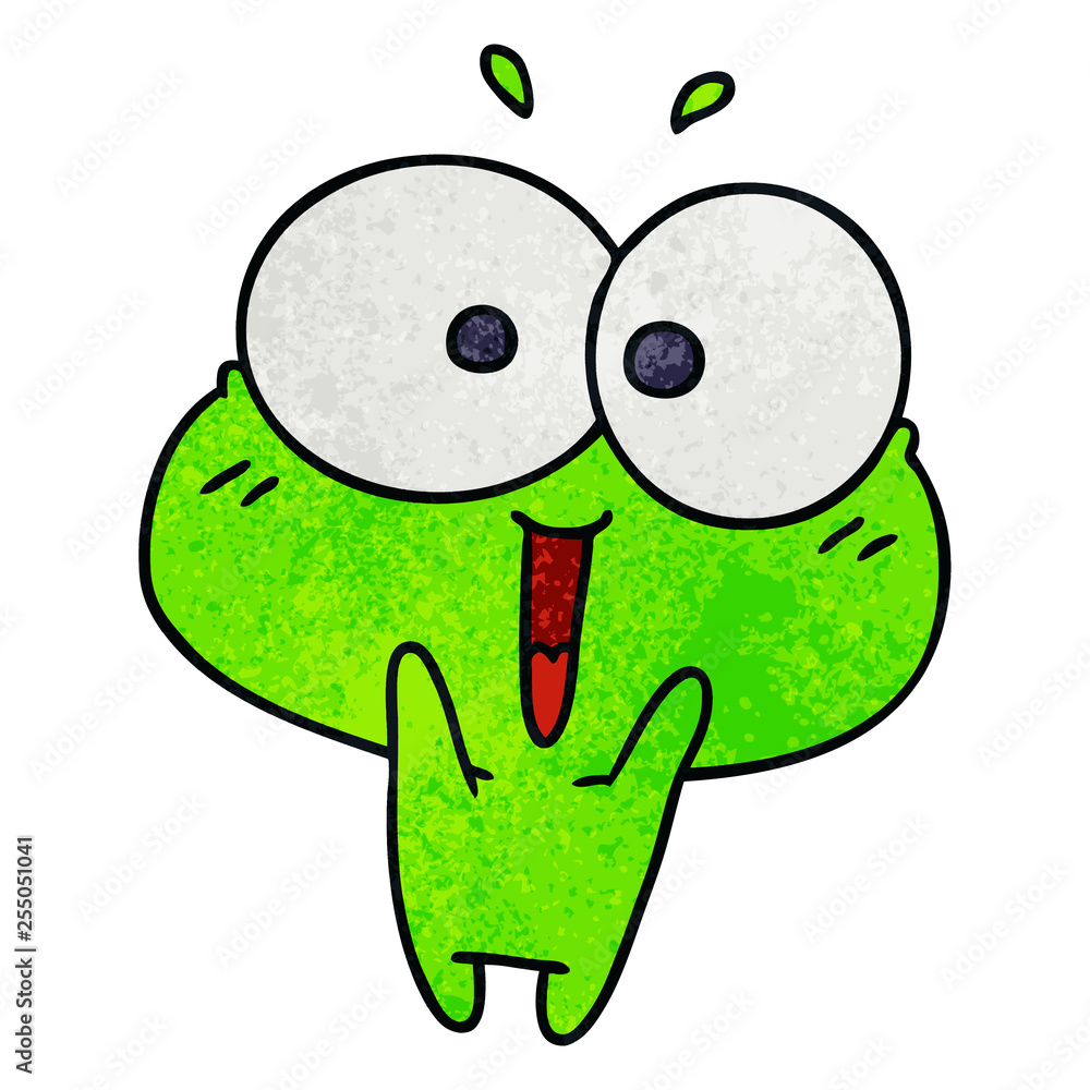 textured cartoon kawaii excited cute frog textured cartoon kawaii excited cute frog