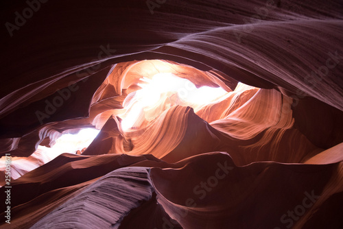 young woman in antelope canyon