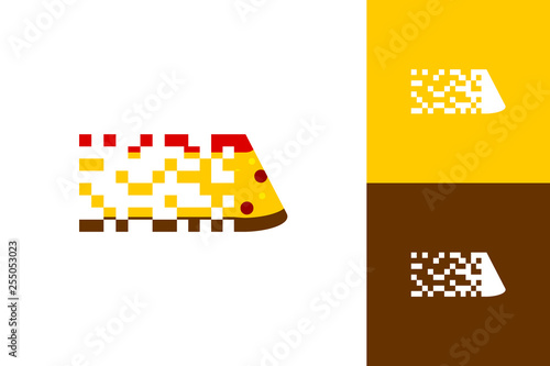 Pixel Fast Food Logo Inspiration Template
